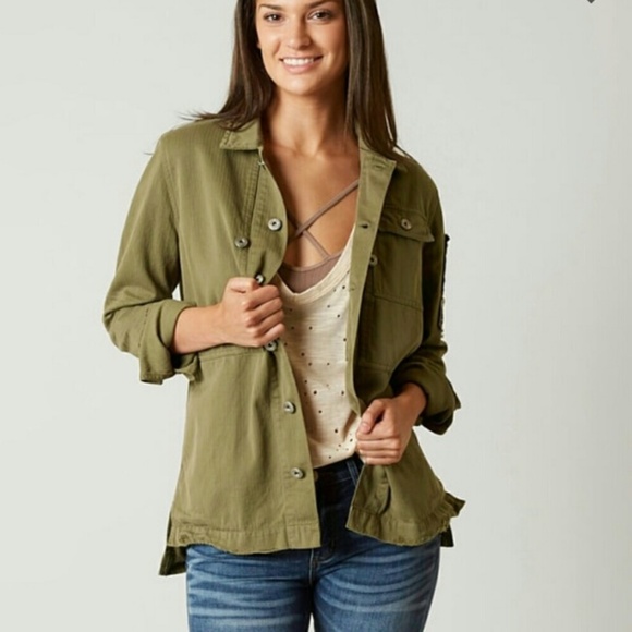BKE Tops - BKE BUCKLE | EXCLUSIVE MILITARY JACKET OLIVE M